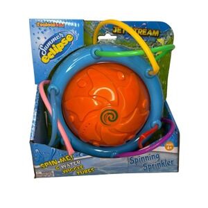 Summer Eclipse Jet Stream Spinning Water Sprinkler With 6 Water Wiggle Tubes NEW